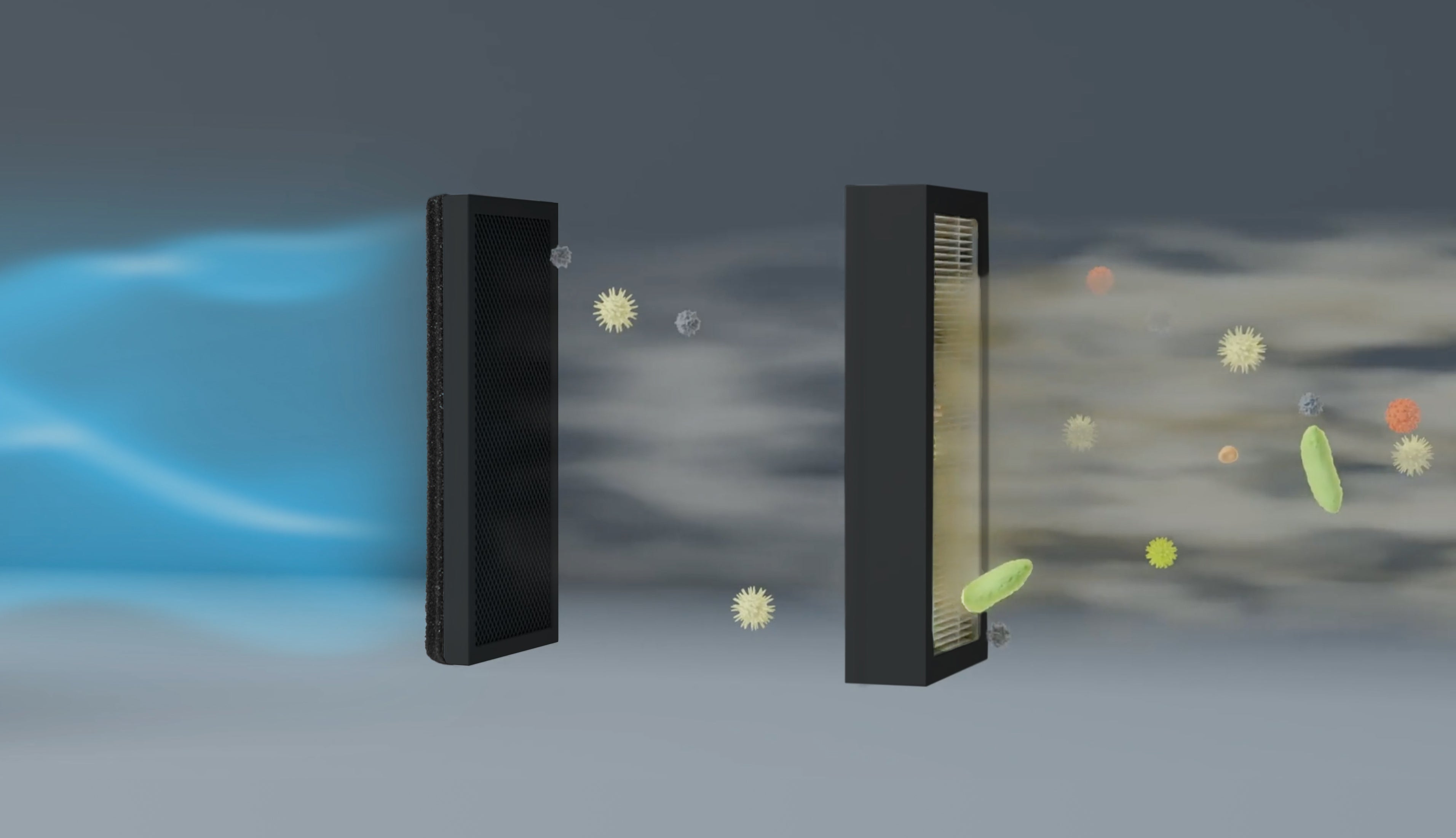 EyeVac dual filtration airflow diagram